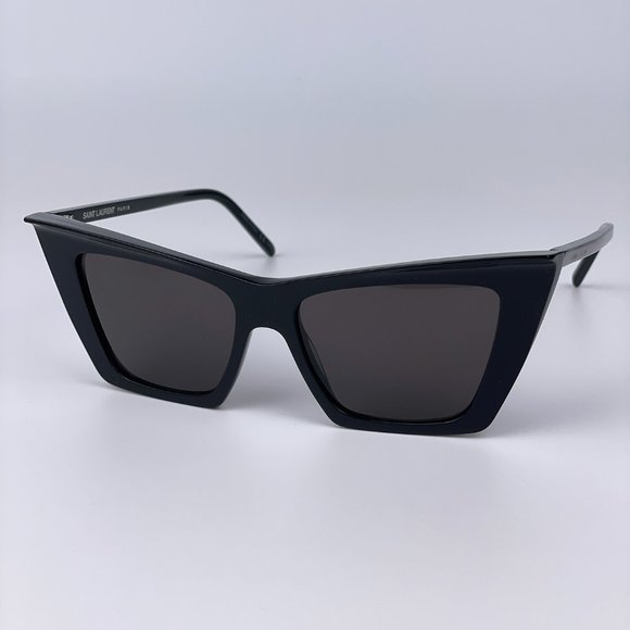 NEW Saint Laurent New Wave SL372 001 Women Black Cat Eye Sunglasses - Picture 7 of 16